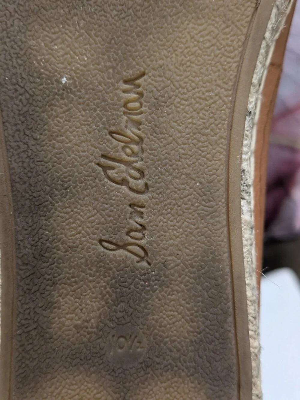 Sam Edelman Men's Tan Leather Espadrille Penny Loafers
